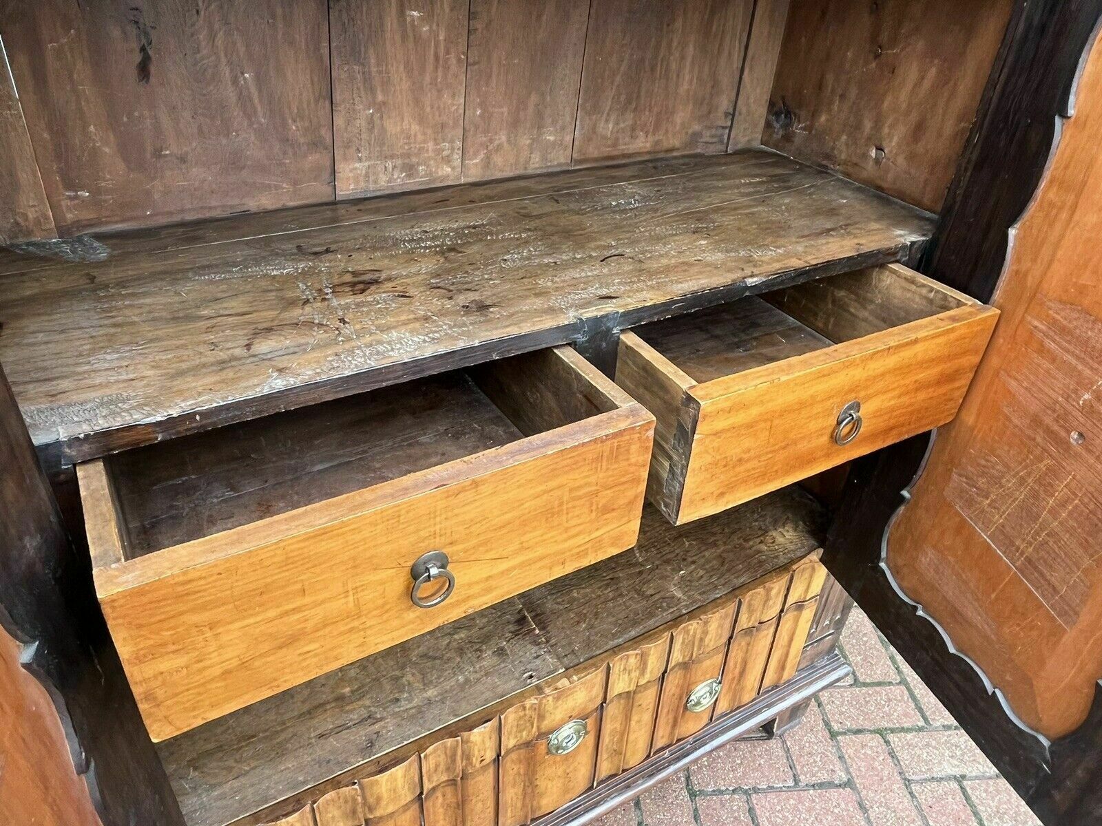 photo for sale Antique Cabinet, Loads Of Storage, Secret Compartment. With Key