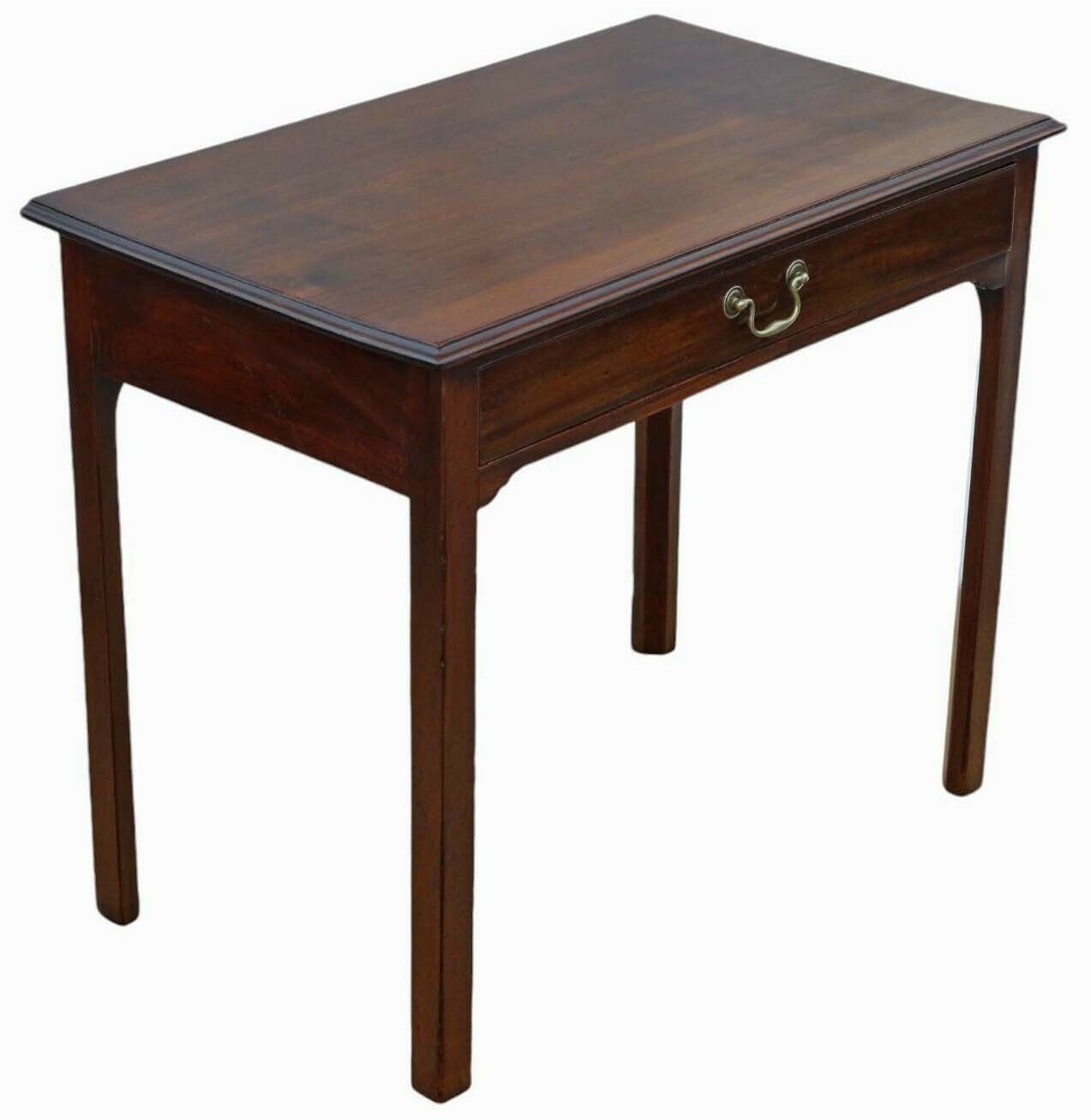 Fine Quality Antique Georgian Mahogany Writing Table   Early 19th Century Desk Side Dressing photo furniture