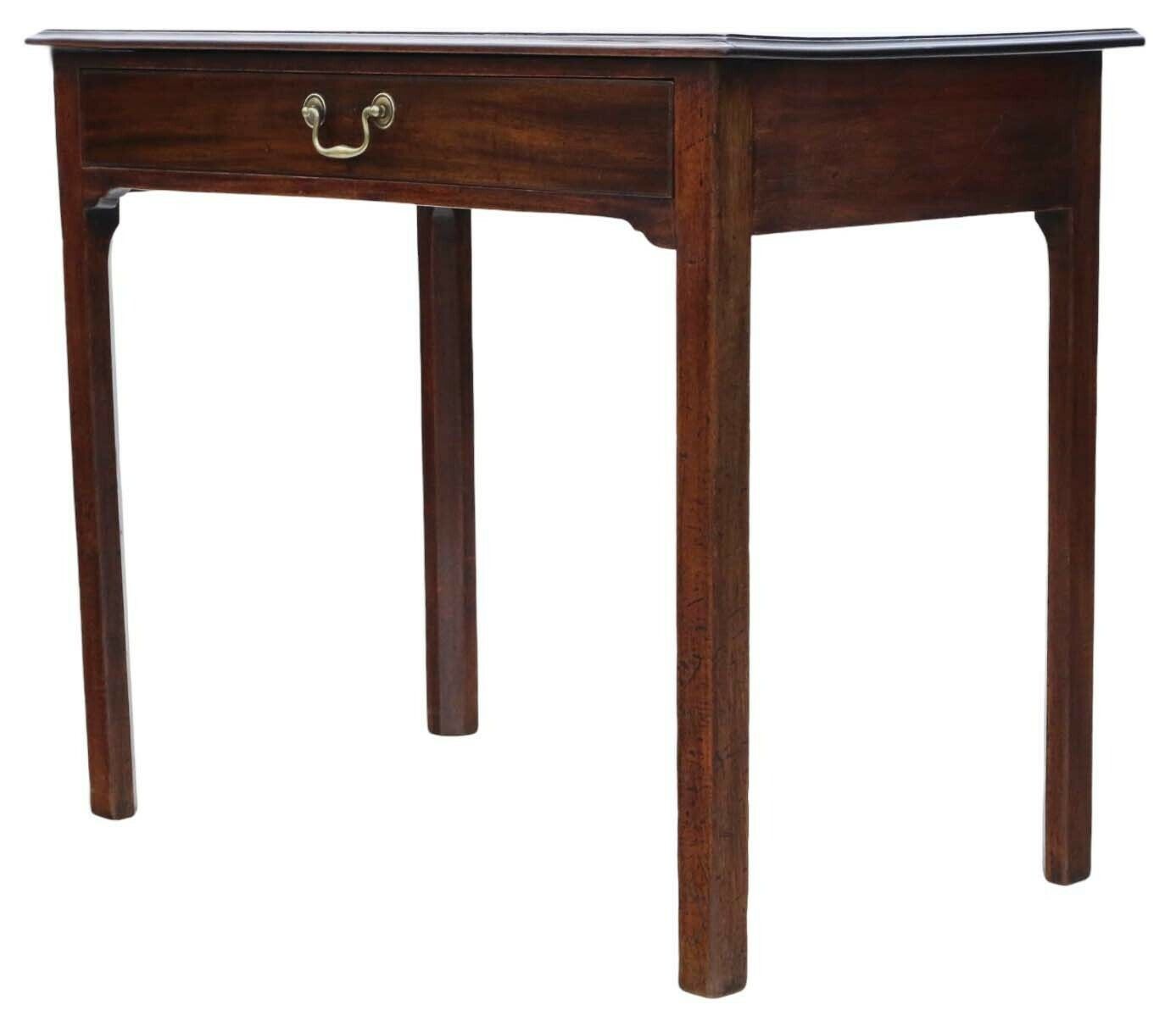 Fine Quality Antique Georgian Mahogany Writing Table   Early 19th Century Desk Side Dressing photo vinterior