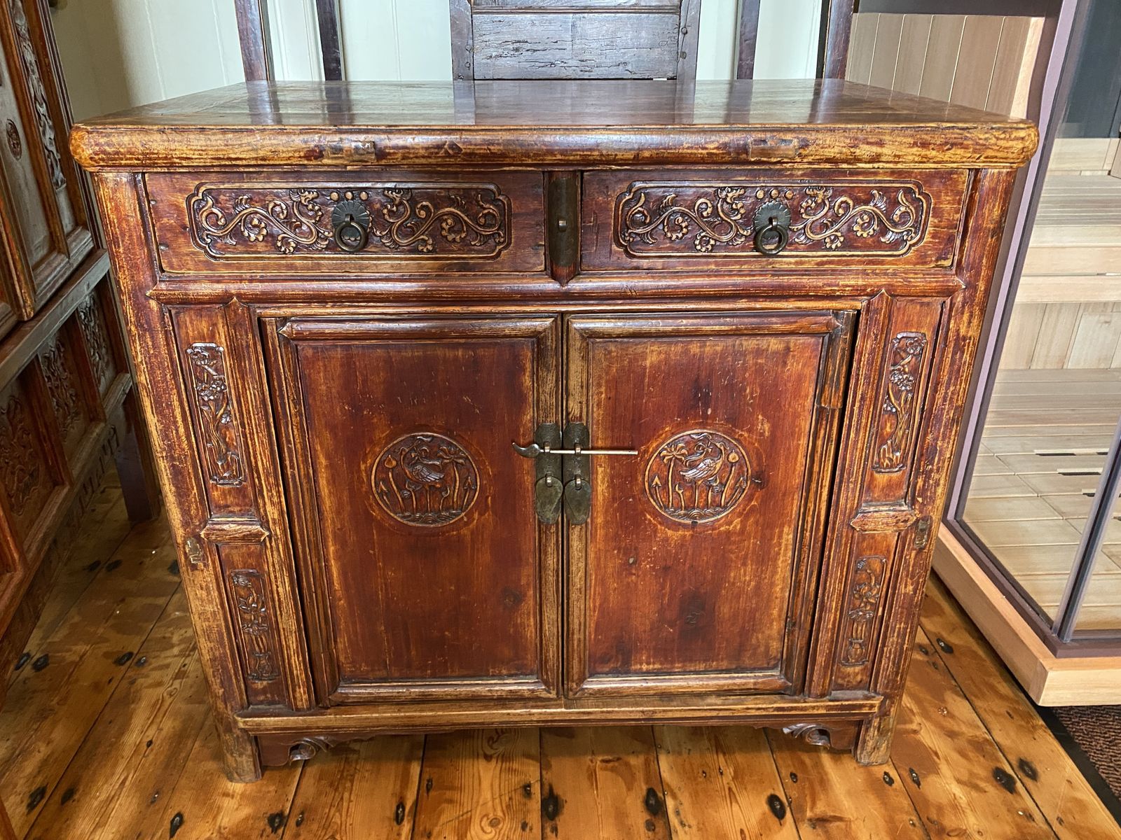 Elmwood Wedding Cabinet, 19th Century