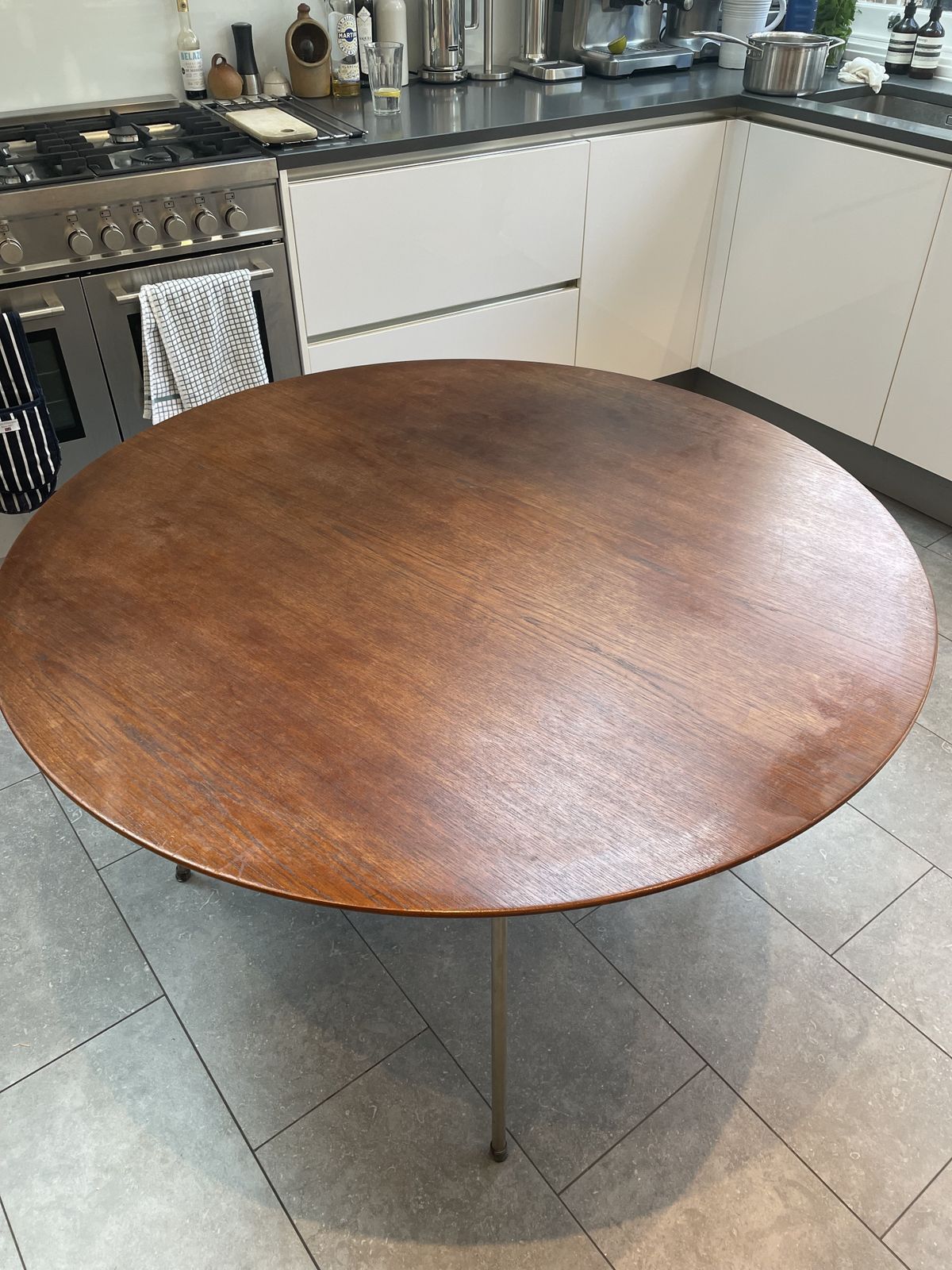Teak Model 3600 Dining Table By Arne Jacobsen For Fritz Hansen, 1950s