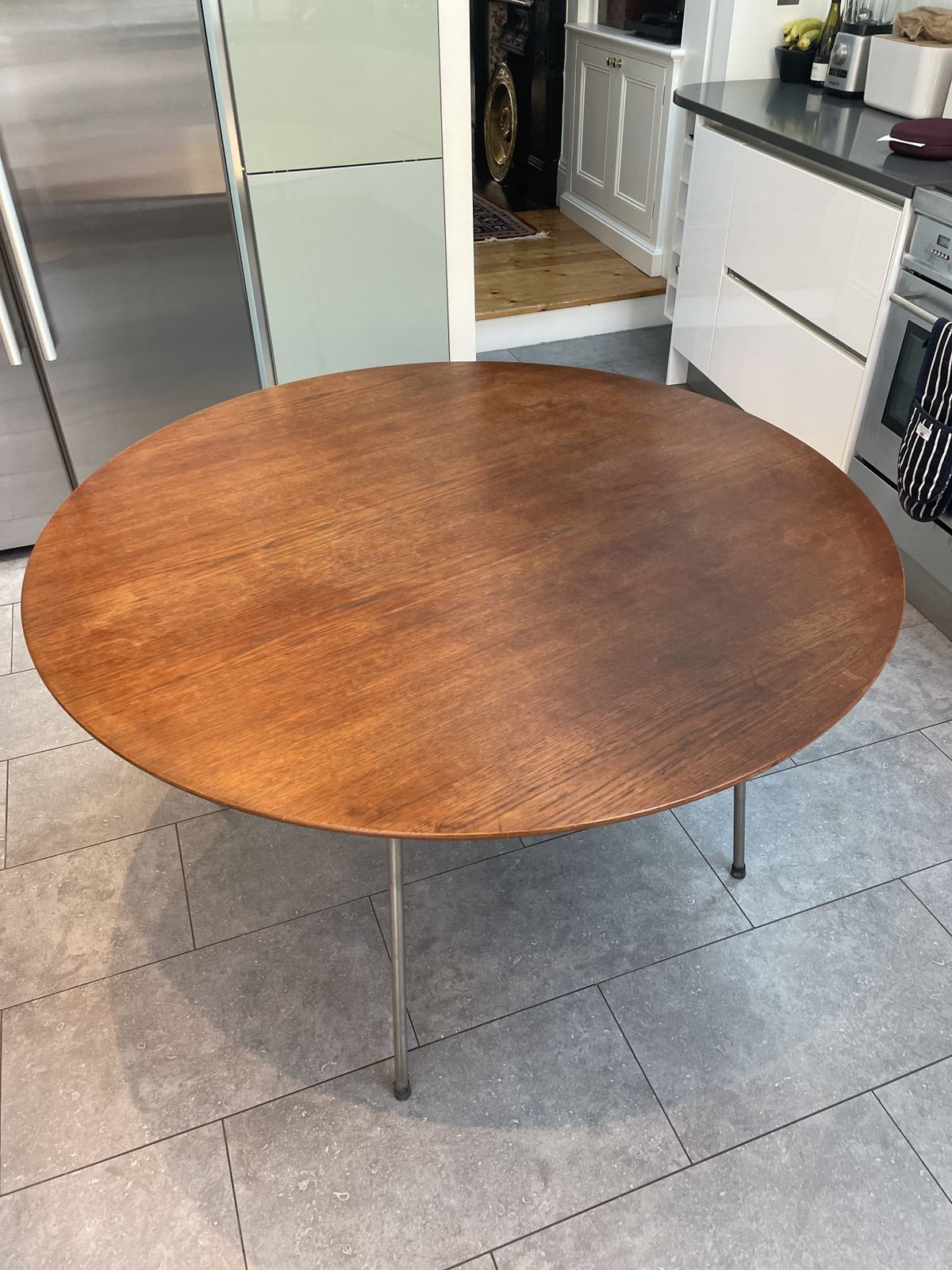 Teak Model 3600 Dining Table By Arne Jacobsen For Fritz Hansen, 1950s photo 2250.0