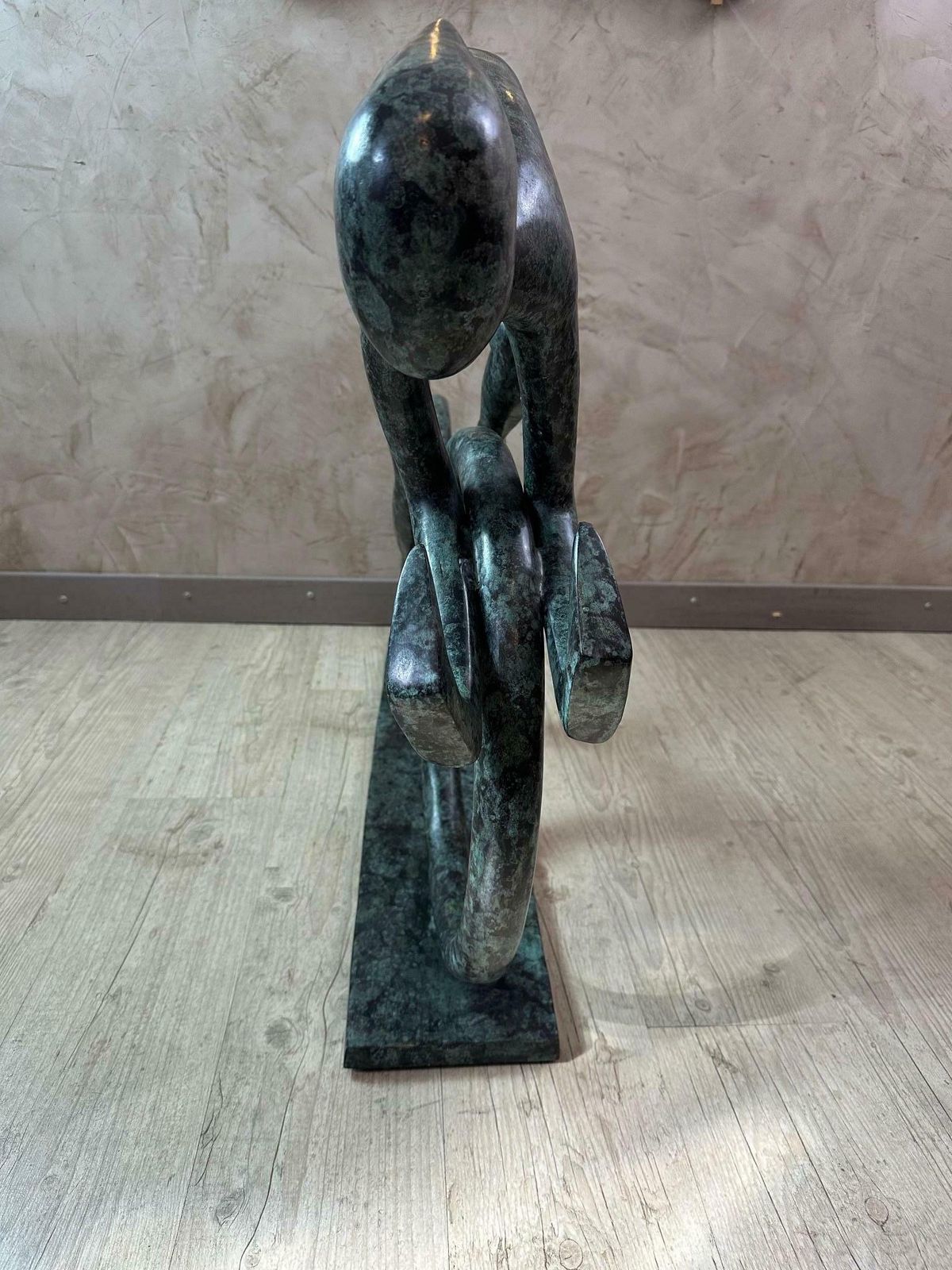 Contemporary "Tour De France" Cyclist Bronze Sculpture photo buy