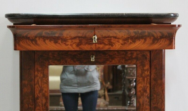 Rare Small Secretary Convenient Restoration, 19th Century photo Furniture