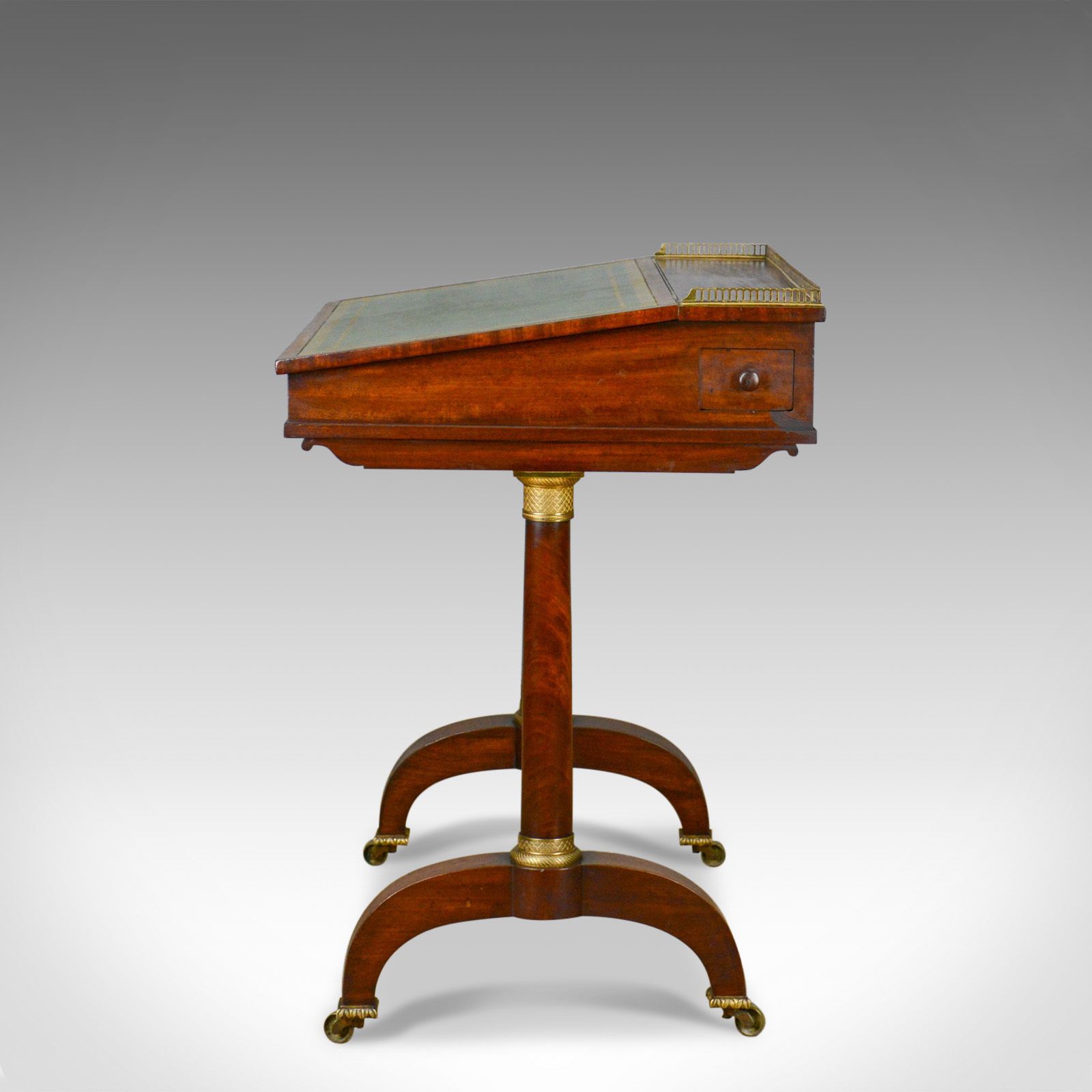 Antique Writing Table, English, Regency, Mahogany, Davenport, Circa 1820 photo 2850.0