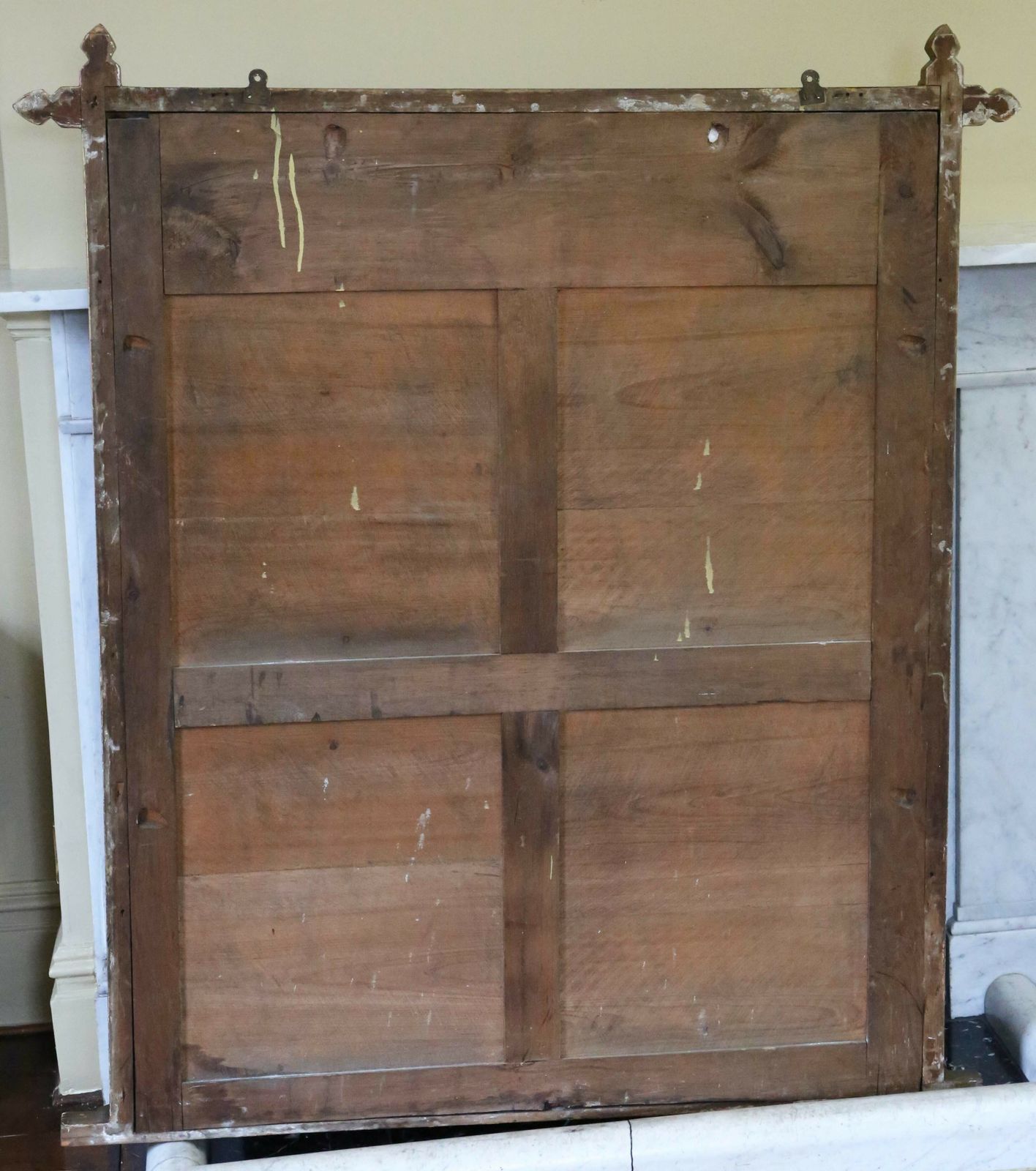 Antique Large 19th Century Gilt Overmantle Wall Mirror – High Quality Arts And Crafts photo vinterior