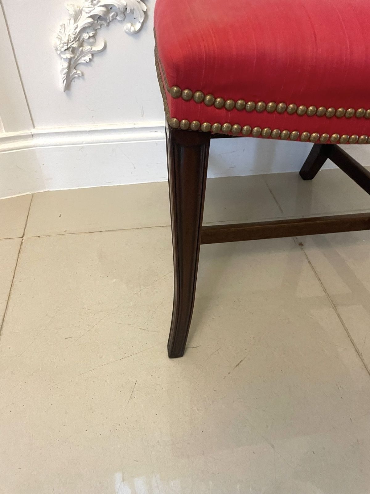 Outstanding Quality Set Of 4 Antique 19th Century Carved Mahogany Dining Chairs photo Furniture