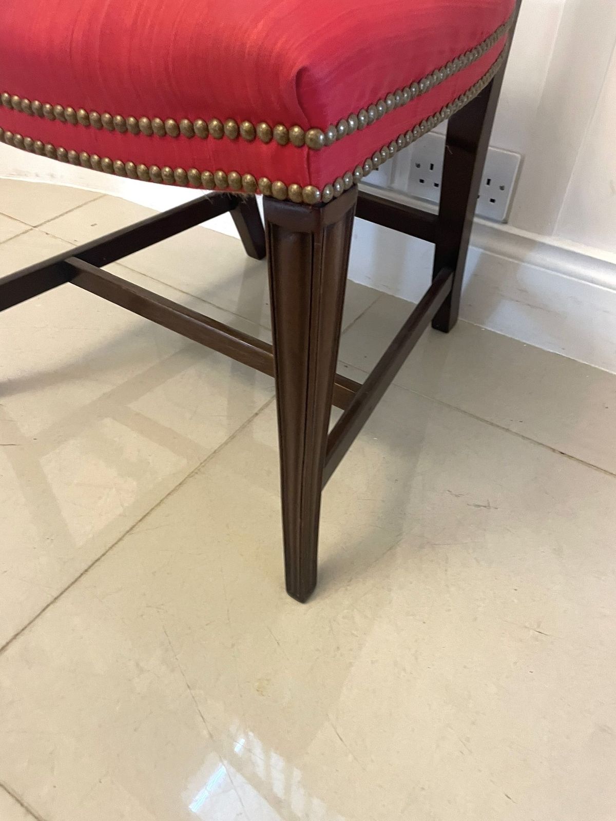 Outstanding Quality Set Of 4 Antique 19th Century Carved Mahogany Dining Chairs photo vintage