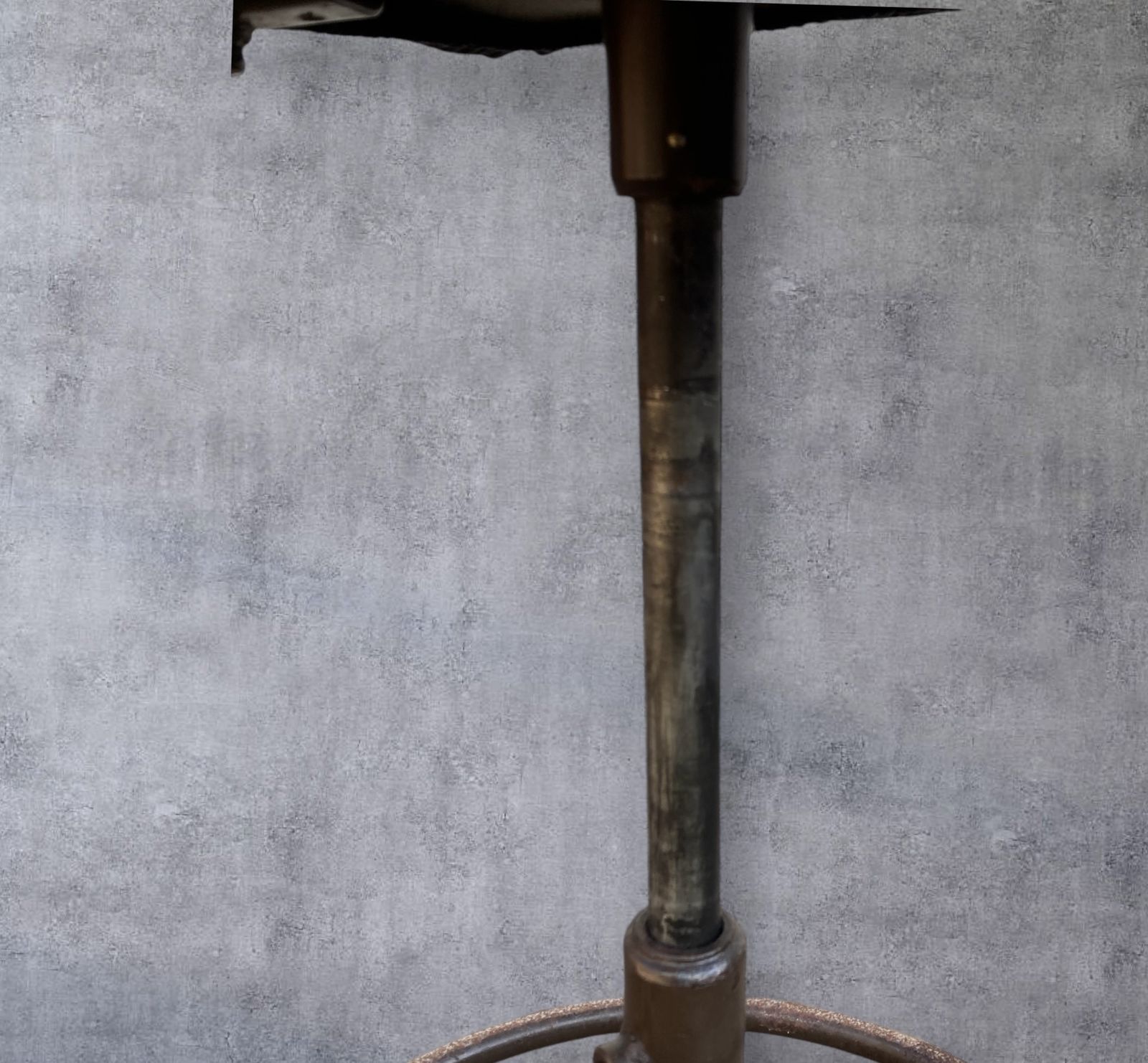 160.0 Rare Mid Century Roc Industrial Swivel Stool (1950s–70s), Adjustable Height photo