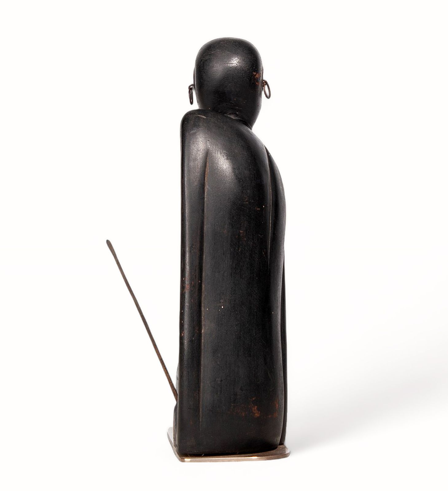 Early 20th Century Art Déco Black Wood Sculpture Of An African Warrior With A Spear By Karl Hagenauer (Werkstätte Hagenauer Wien), Austria photo furniture