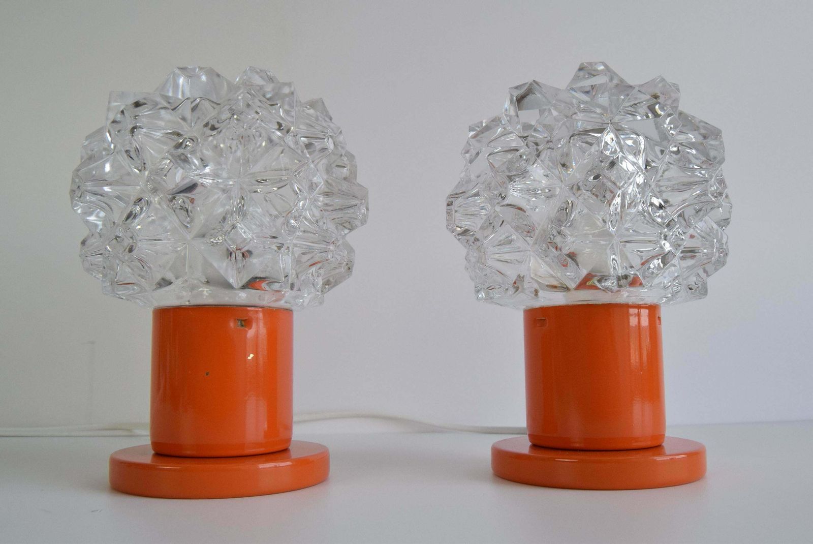 A Pair Of Table Or Wall Lamps From The Middle Of The Century/ Kamenický šenov photo for sale