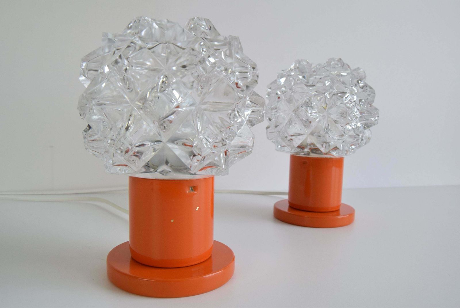 A Pair Of Table Or Wall Lamps From The Middle Of The Century/ Kamenický šenov photo 430.0