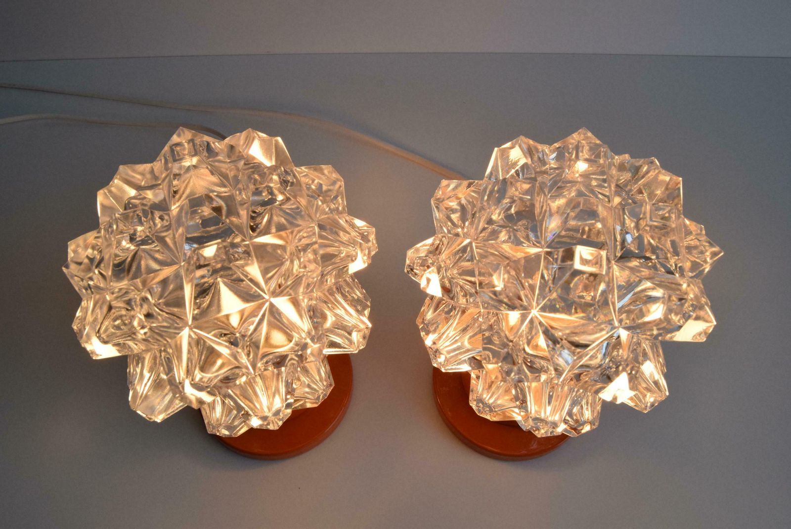 photo for sale A Pair Of Table Or Wall Lamps From The Middle Of The Century/ Kamenický šenov