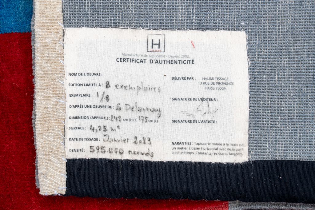 Hand Woven Tapestry Inspired By Sonia Delaunay. January 2023. Ls58065509e photo Textiles