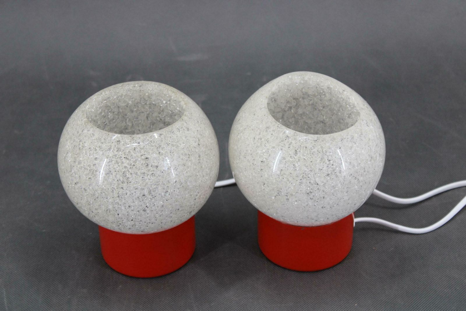 1970s Pair Of Nightstands Lamps By Pokrok Zilina, Czechoslovakia photo for sale
