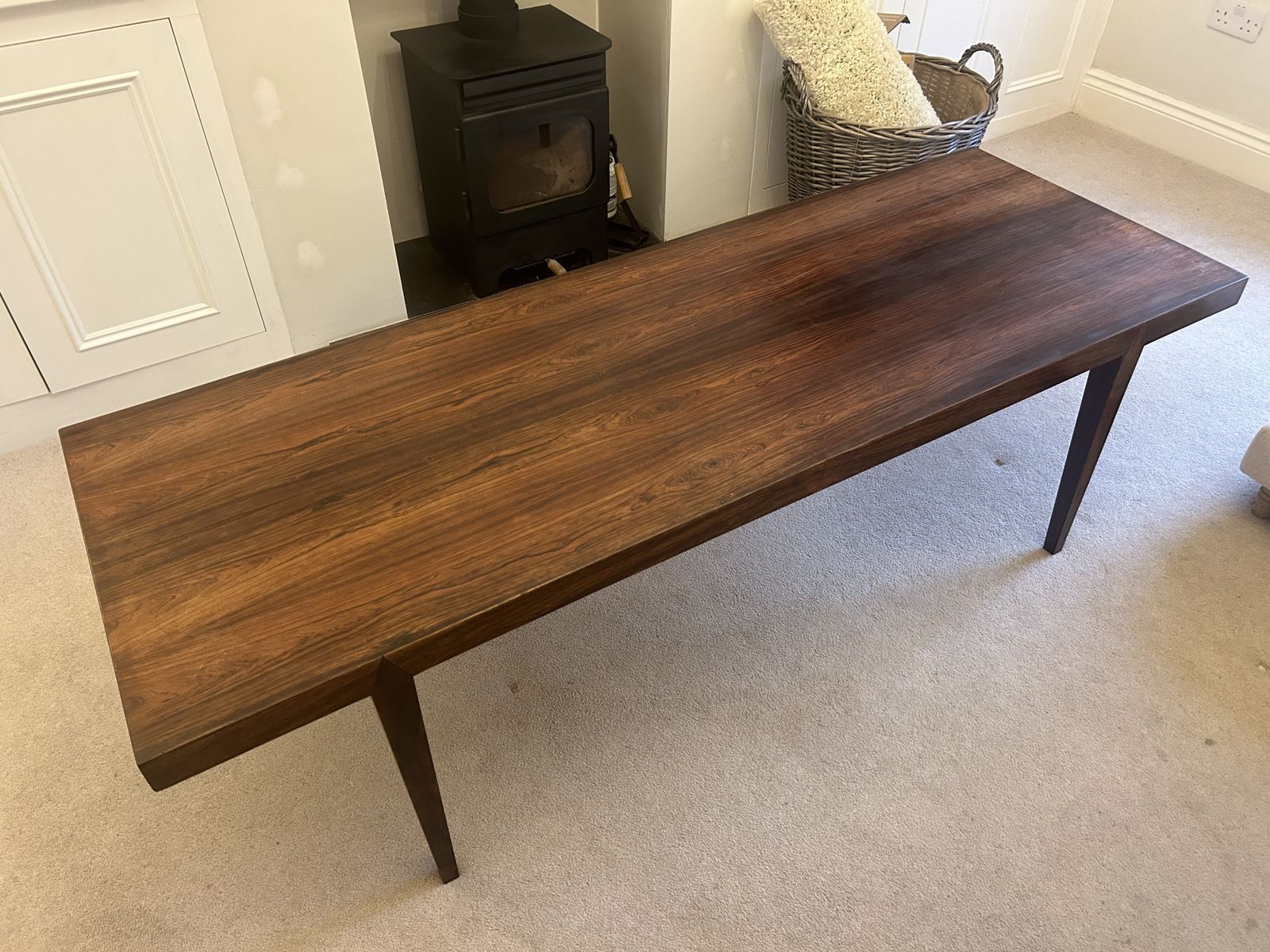 Severin Hansen Coffee Table In Rosewood For Haslev Mobelsnedkeri, Denmark 1960's