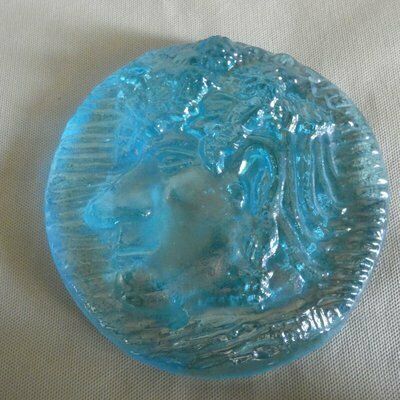 Italian Murano Glass Bas Relief Tile By Gianfranco Lai Olla For Egidio Costantini, 1986 photo vintage