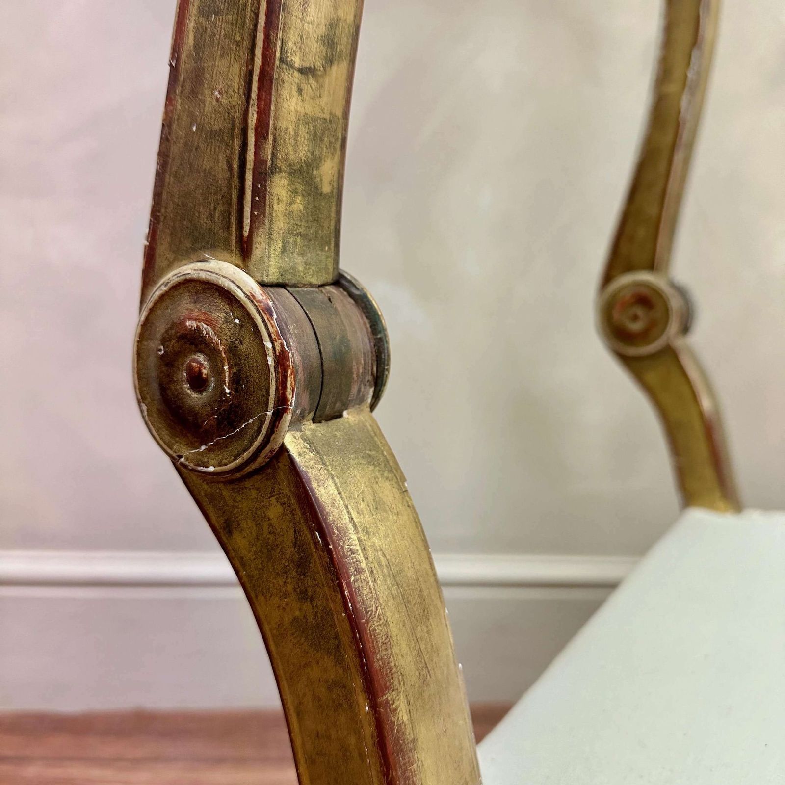19th Century French Gilt Prayer Chair photo Furniture