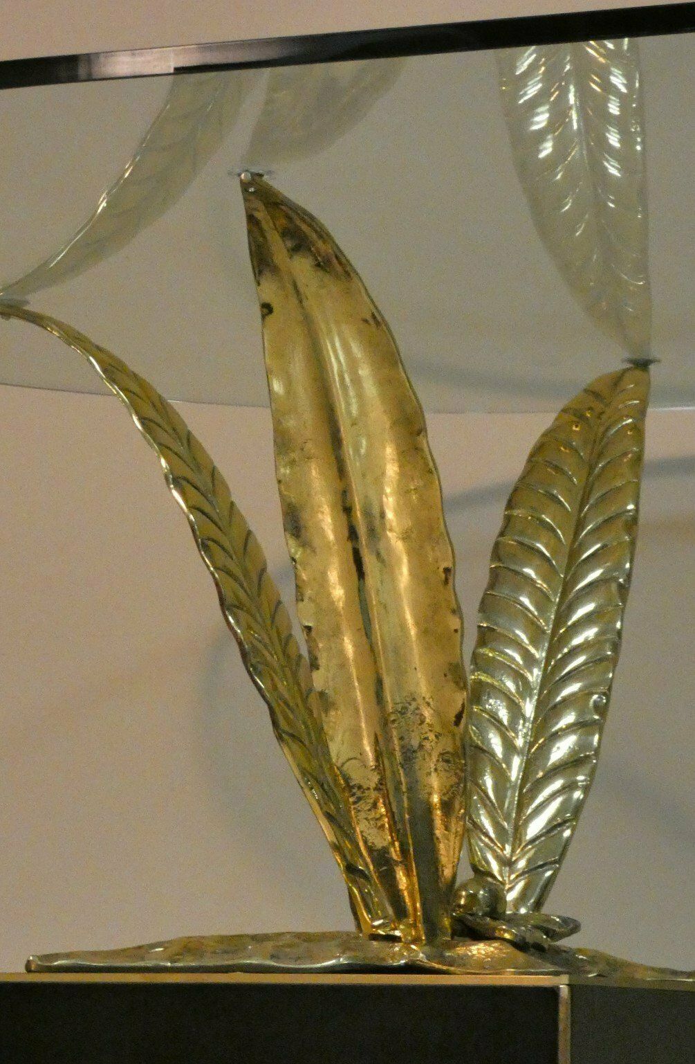 photo vintage 1980s Italian Bronze, Brass And Crystal Table By Gianni Versace For Versace Home
