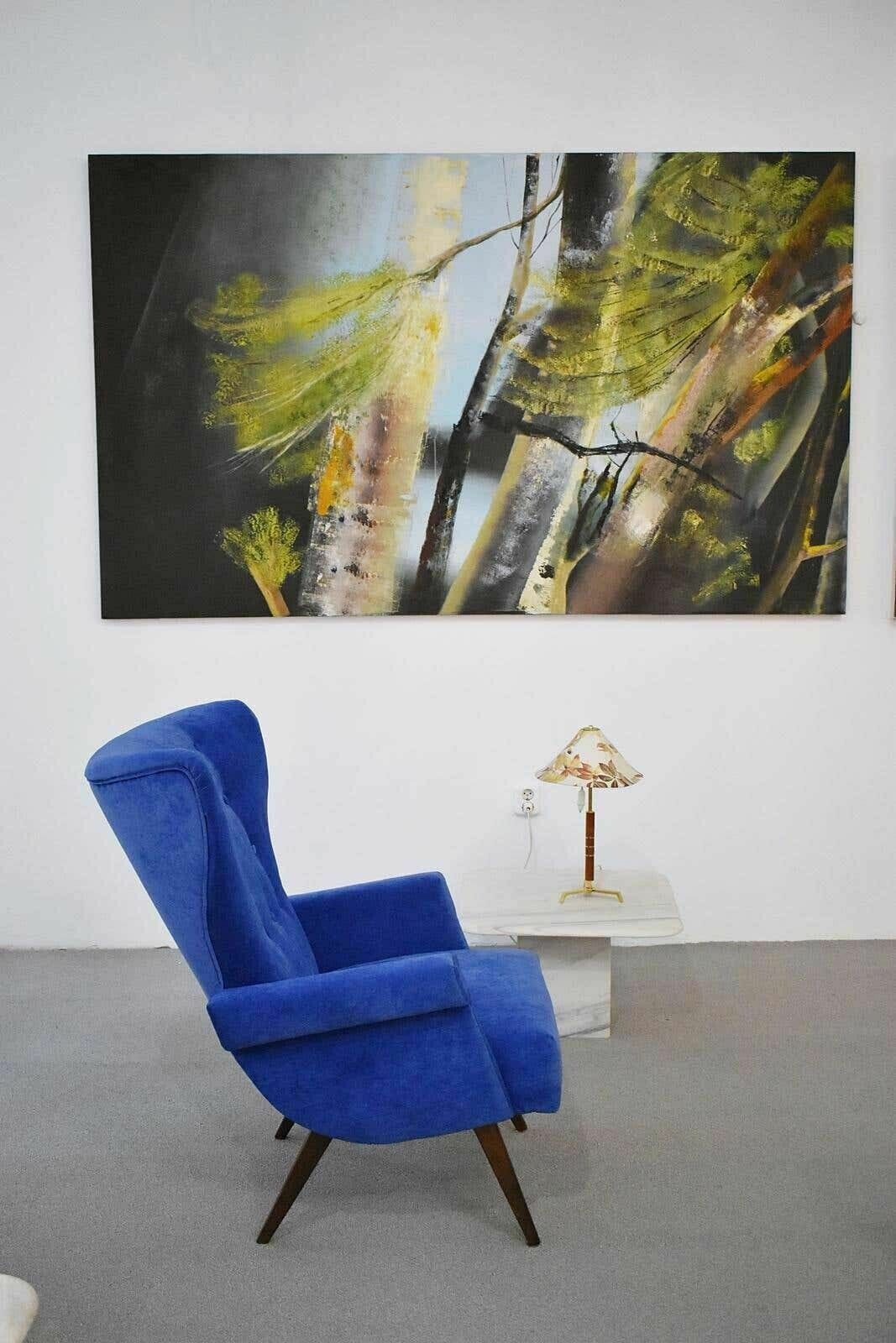 Uitzonderlijke Oostenrijkse Wingback Fauteuil Uit De Jaren 1950, Toegeschreven Aan Oskar Payer photo 1790.0