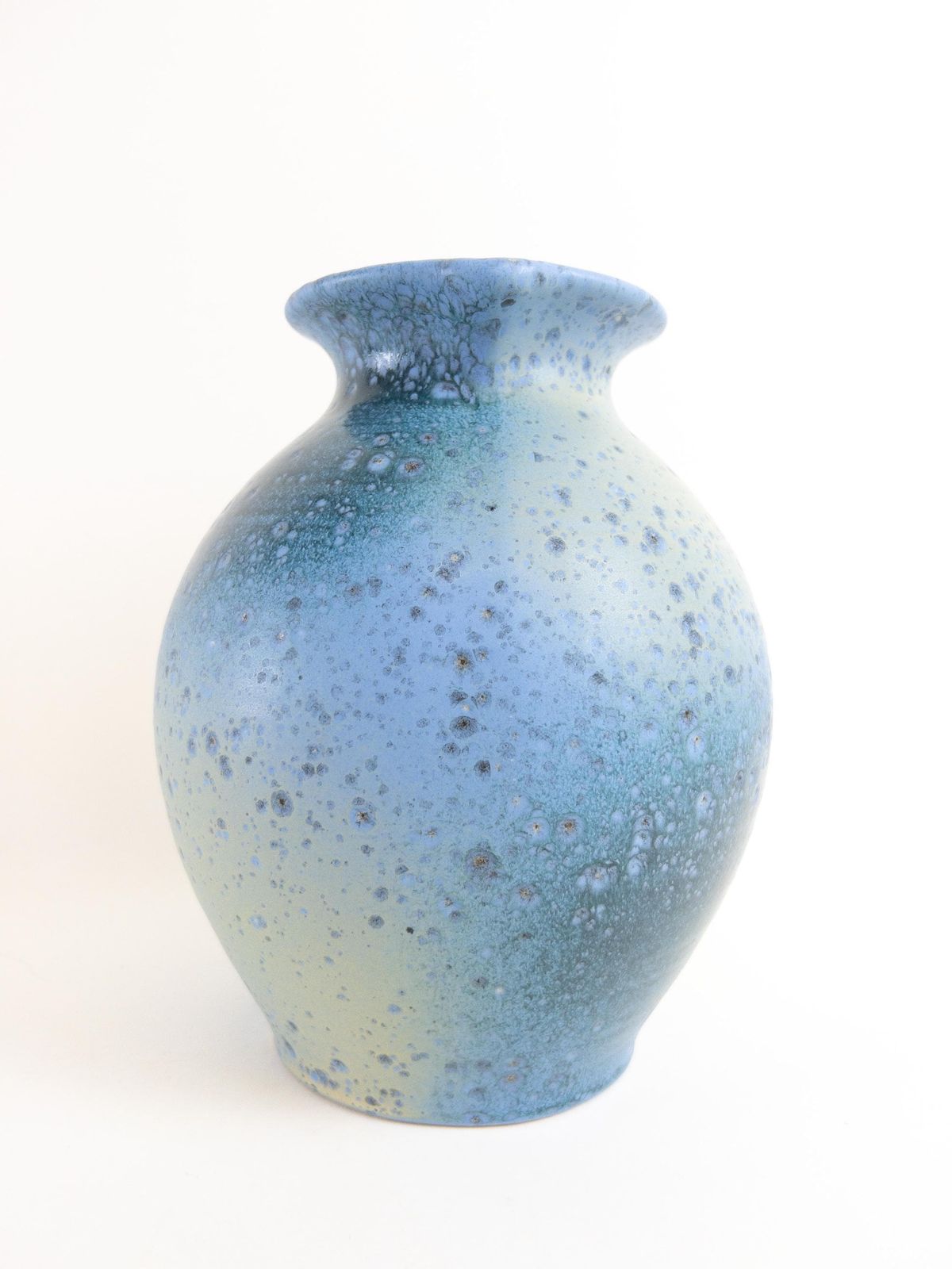 West German Vase By Scheurich   Large Blue Green Handled Vase   Scheurich 603 22 photo buy