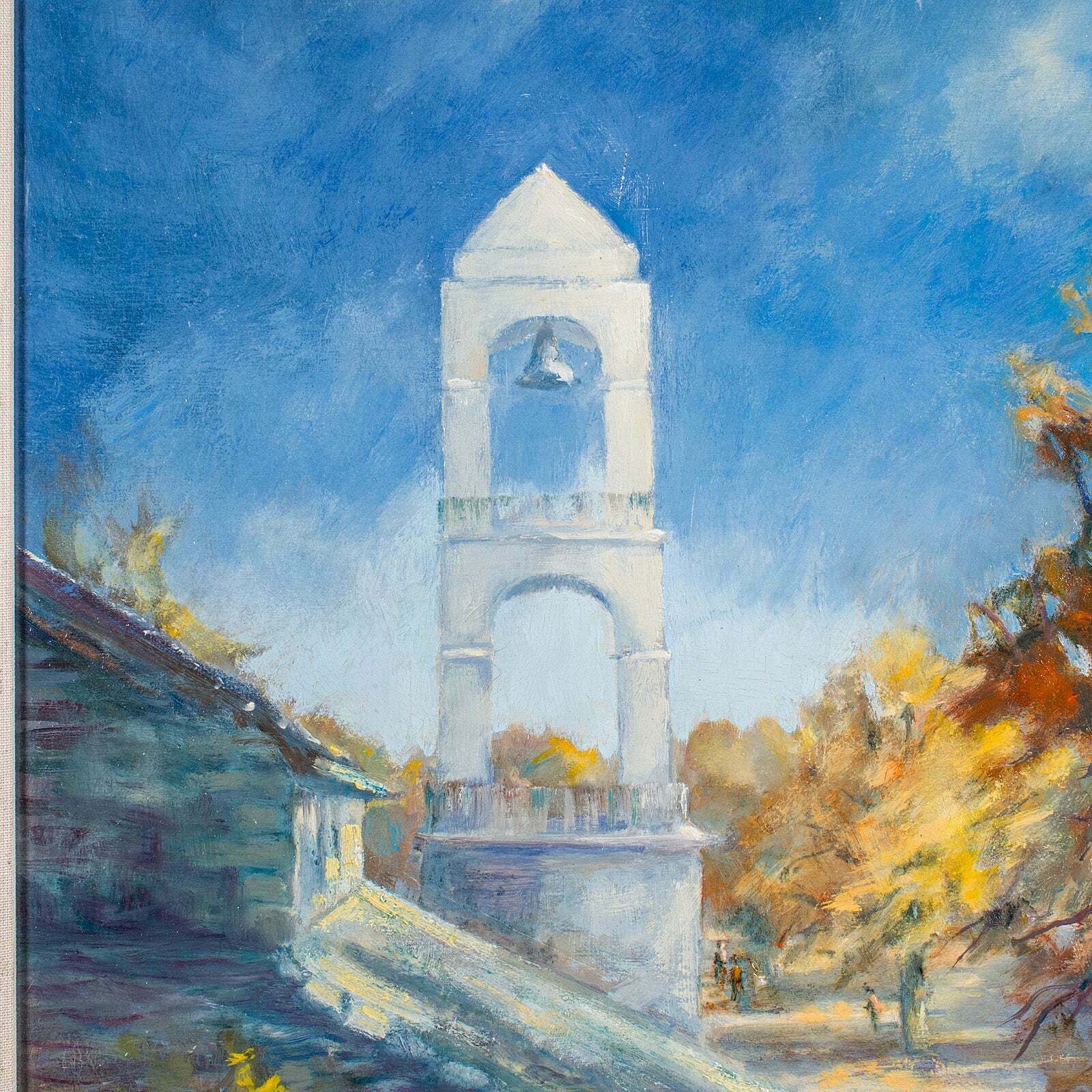 Vintage Landscape Painting, English, Framed Oil On Board, Art, Signed, C.1980 photo 695.0