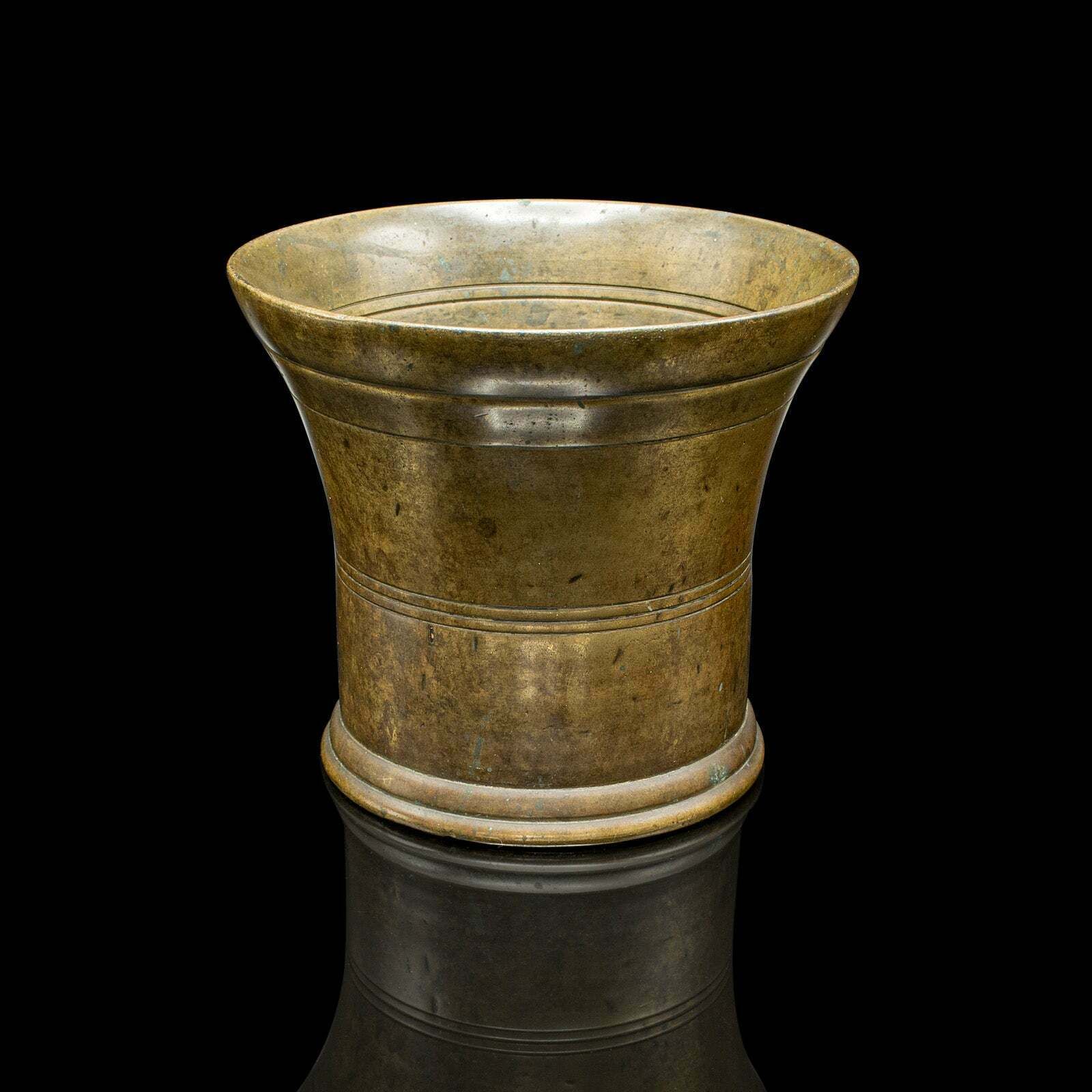 Duo Of Antique Mortars, Pestle, English, Bronze, Apothecary Aid, Early Georgian photo Home Decor