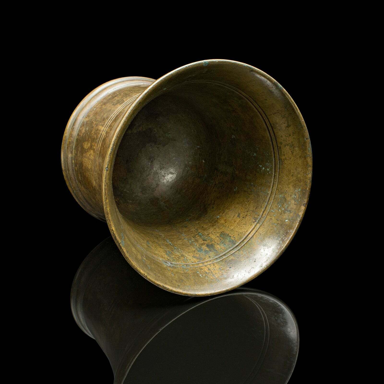 Duo Of Antique Mortars, Pestle, English, Bronze, Apothecary Aid, Early Georgian photo 895.0