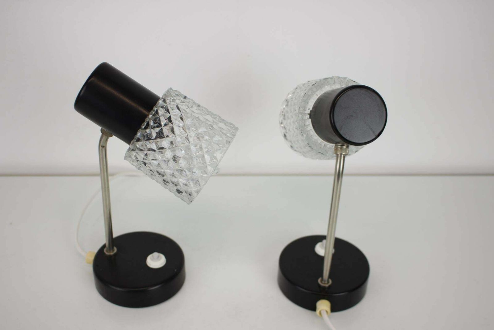 Lighting 1960s Pair Of Table Lamps By Kamenický šenov, Czechoslovakia photo
