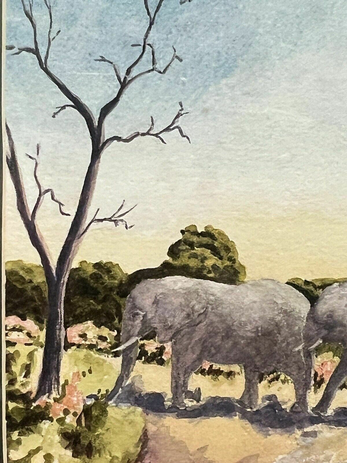 photo furniture Herd Of Elephants Watercolour By Renowned Artist Brian E Jones