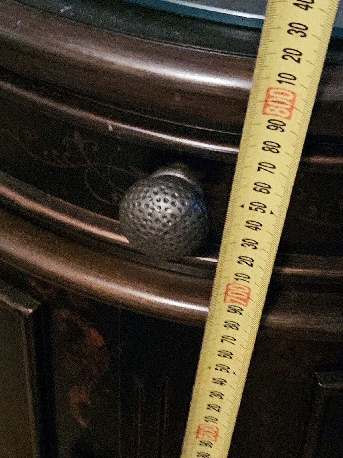 Chinese Style Half Moon Sidetable With 4 Drawers photo for sale