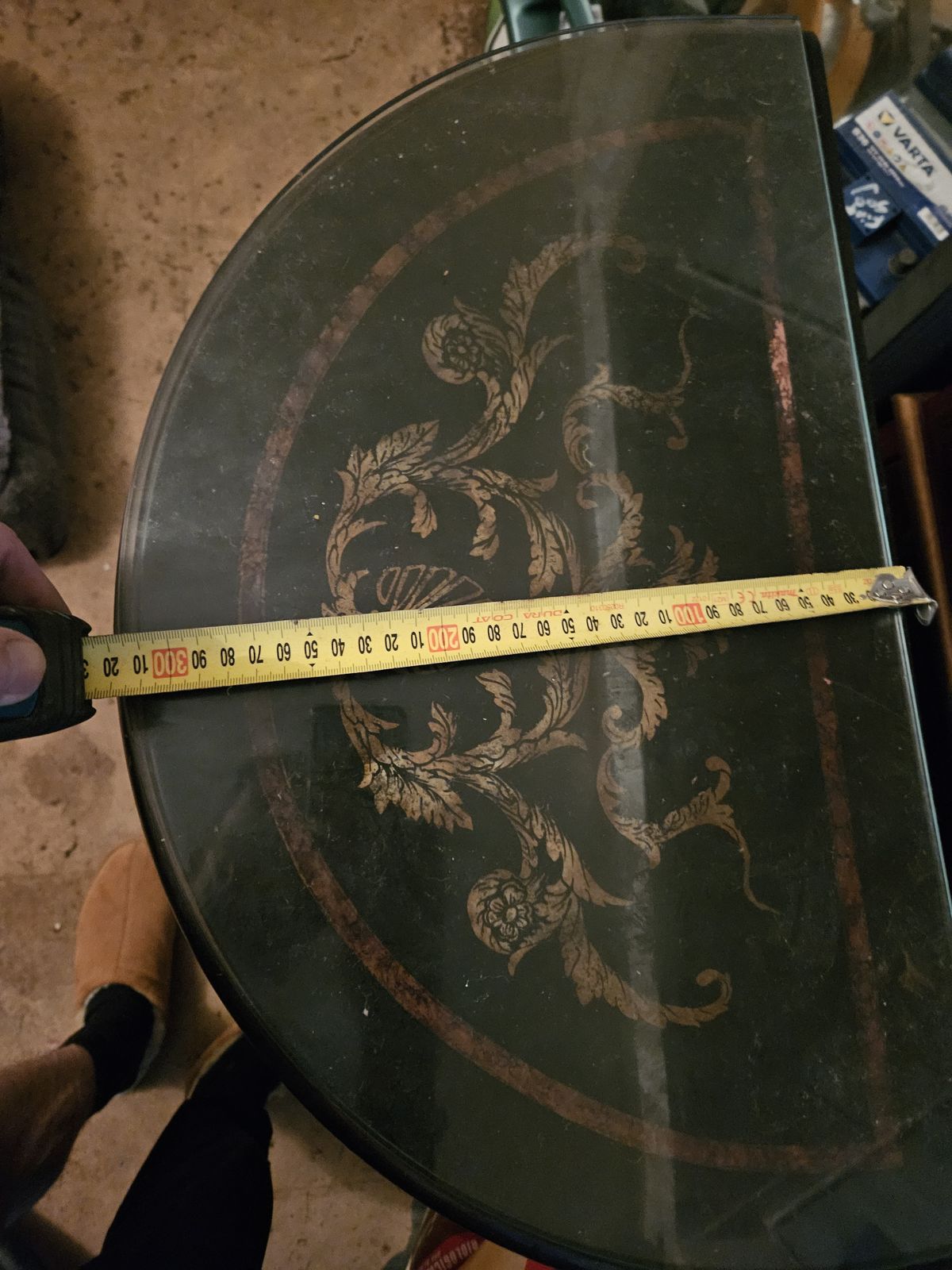Chinese Style Half Moon Sidetable With 4 Drawers photo 100.0