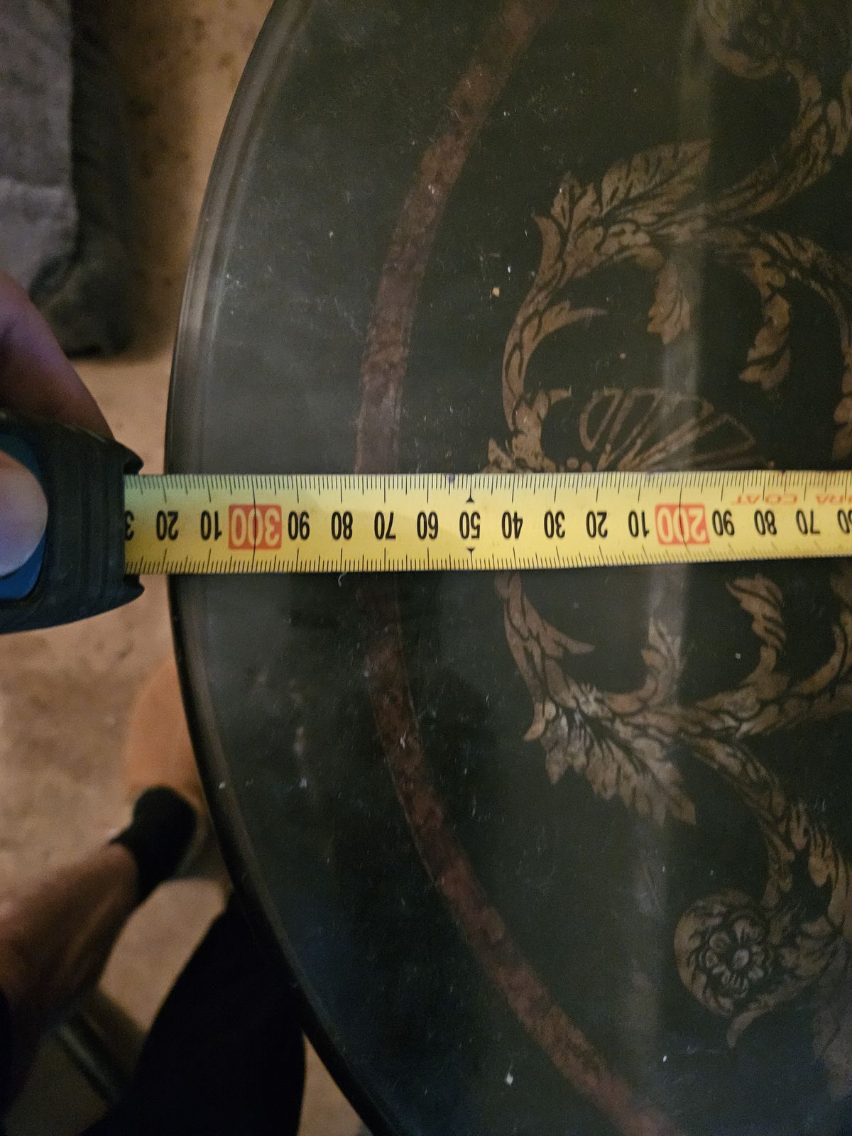 photo furniture Chinese Style Half Moon Sidetable With 4 Drawers