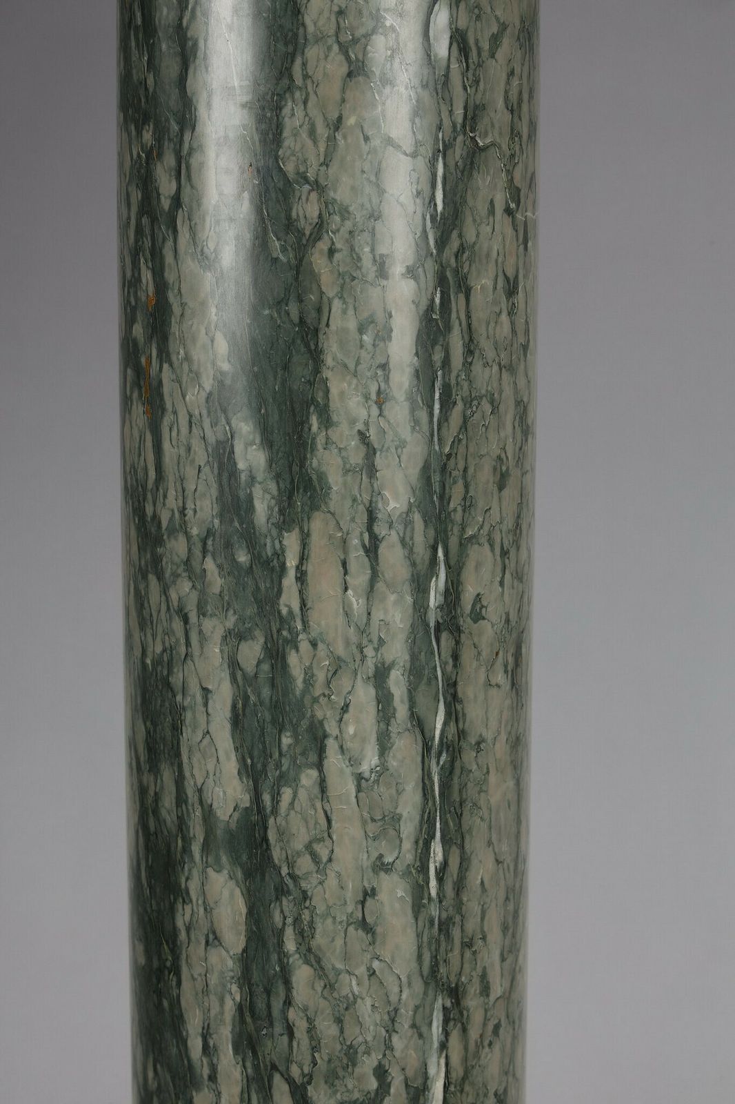 Pair Of Green Estours Marble Columns With Corinthian Capitals photo buy