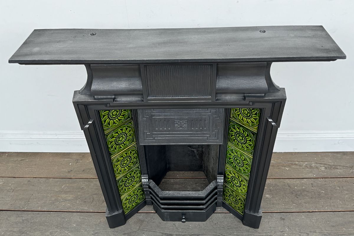Antique Edwardian Cast Iron Fireplace photo Home Fixtures