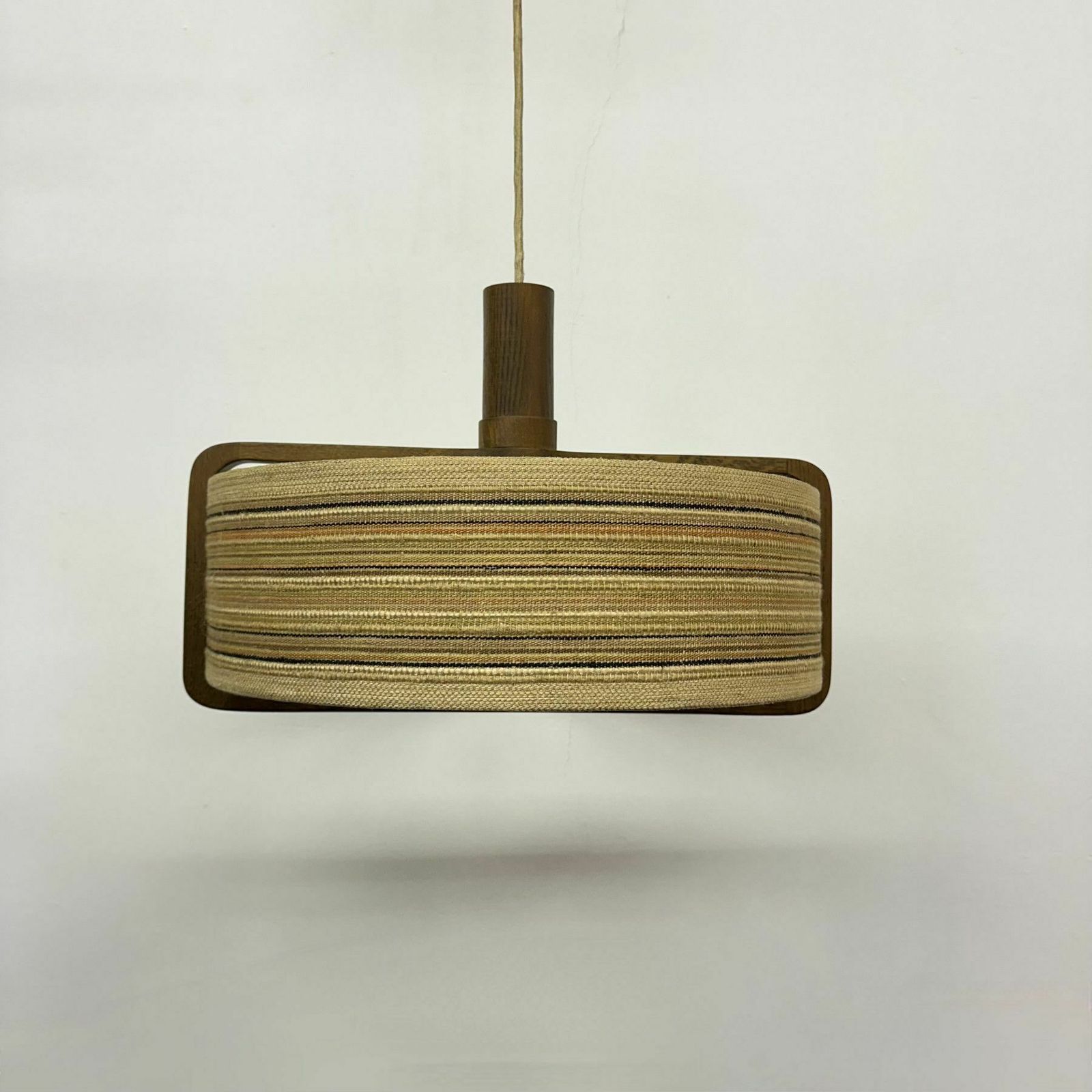 Temde Leuchten Hanging Lamp Teak Wood , 1970s photo furniture