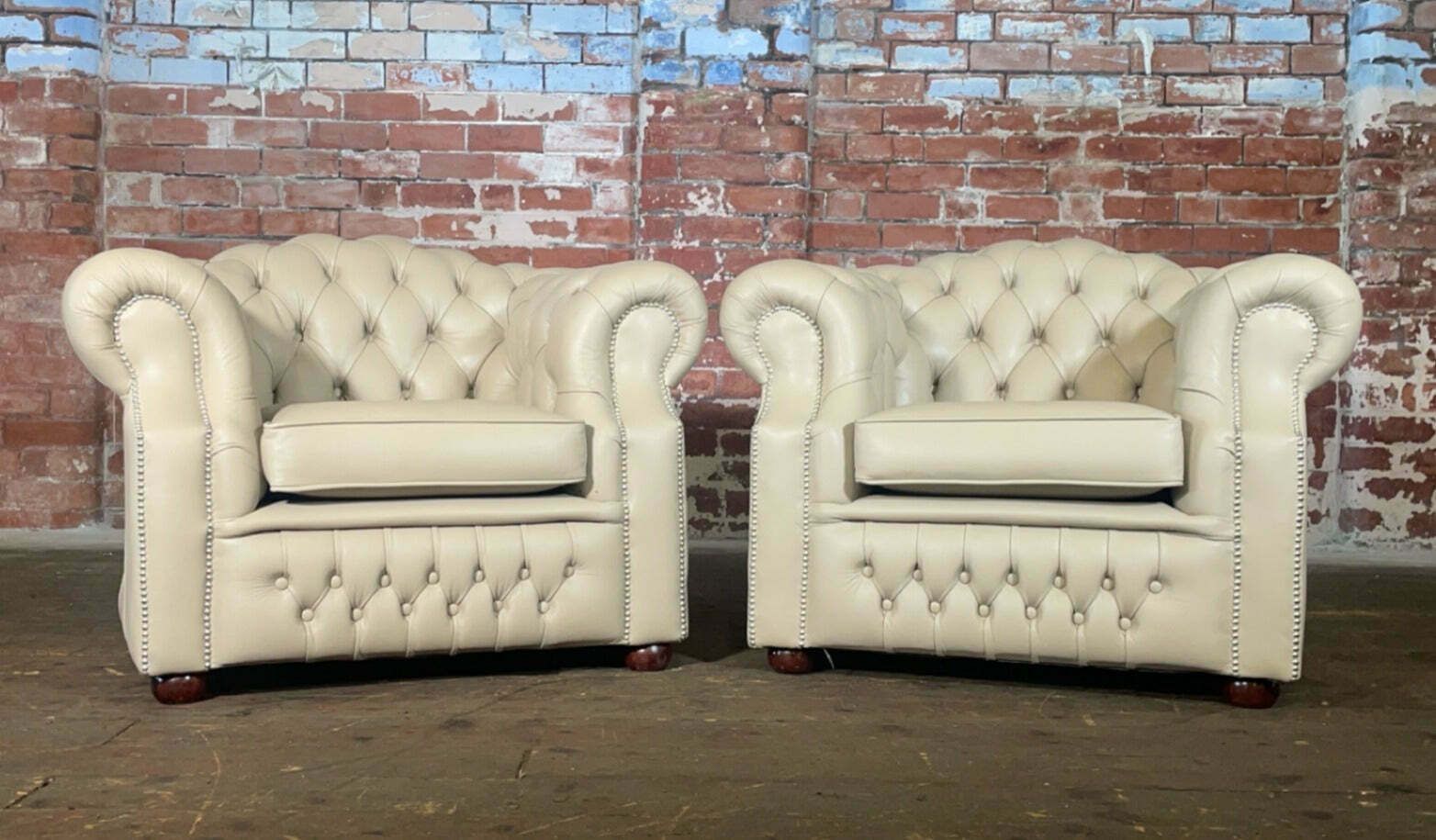 Pair Of Chesterfield Oxford Chairs