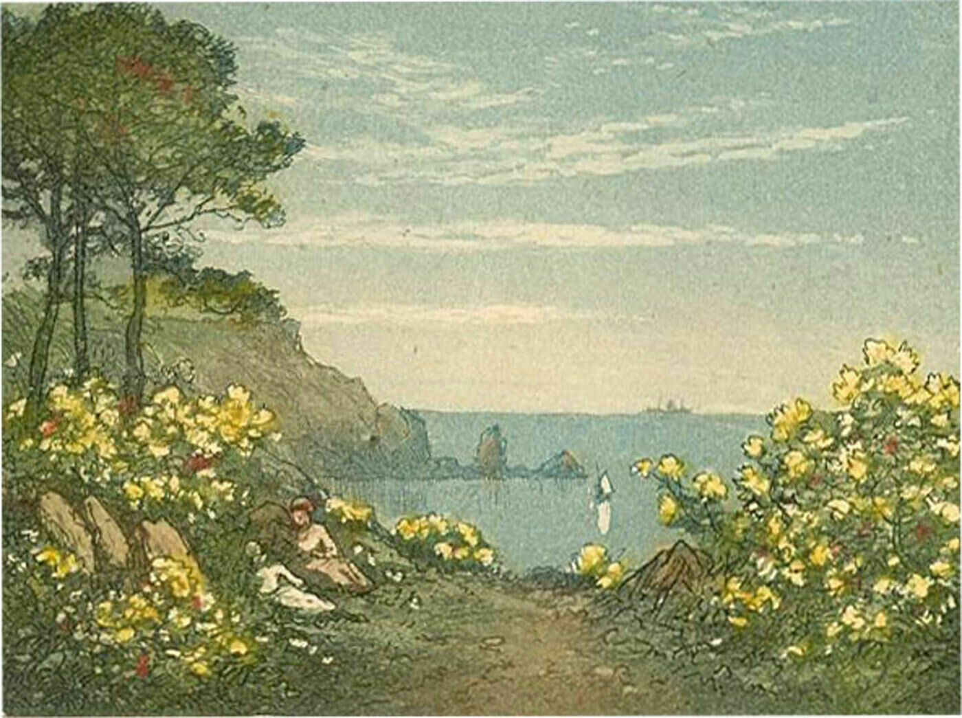 Claude Rowbotham (1864 1949) Early 20th Century Aquatint, Anstey's Cove