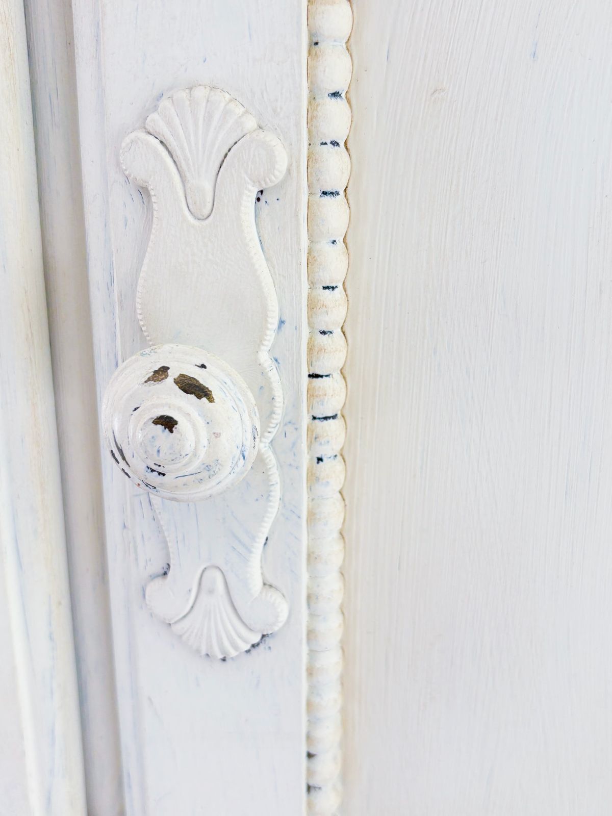 Mahogany Jacobean Style Sideboard In Shabby Chic Style photo vinterior