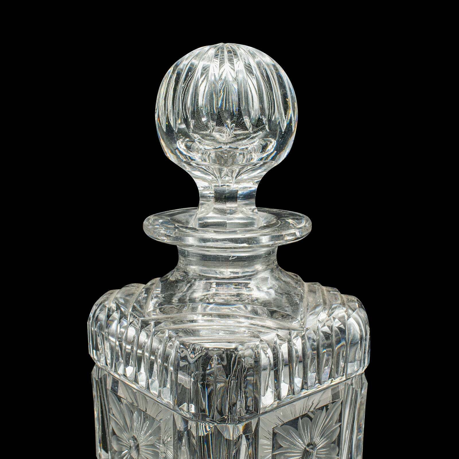 Antique Decanter Service, English, Crystal Glass, Pair, Mappin & Webb, Edwardian photo buy