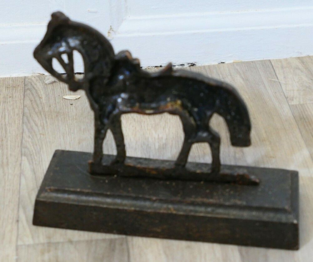 Cast Iron Saddled Horse, Door Stop photo 360.0