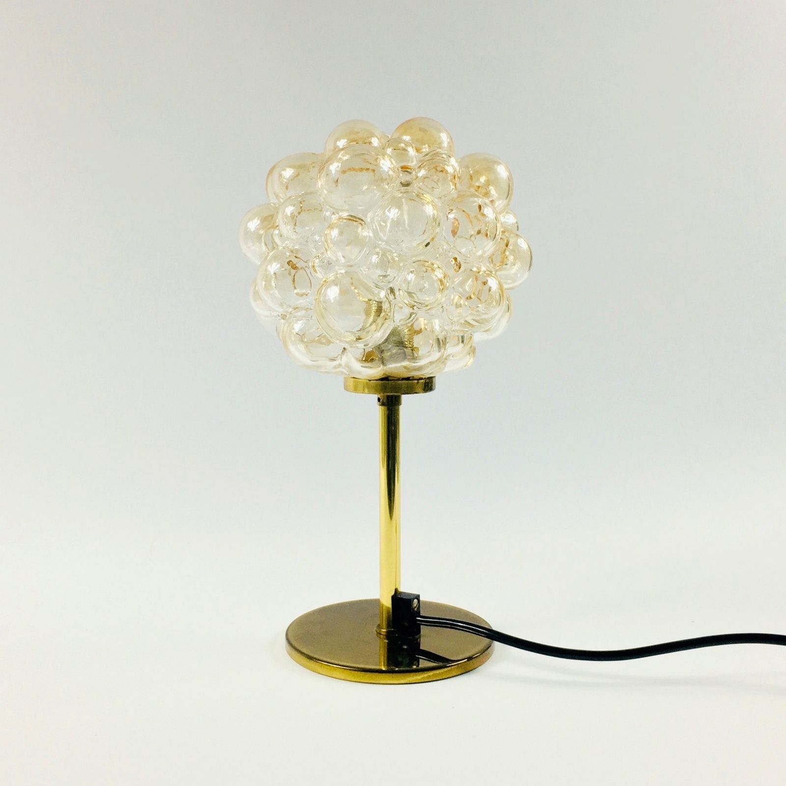Paar Mid Century Bubble Glass Tafellampen Van Helena Tynell, Duitsland, Jaren 1960 photo for sale