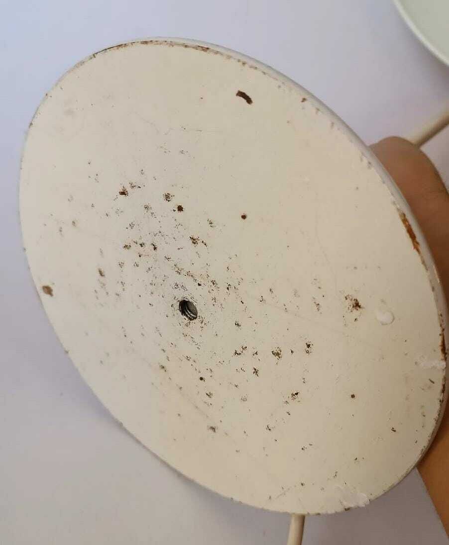 photo furniture Desk Lamp Vintage Desk Lamp In White Painted Metal Design Space Age 70s