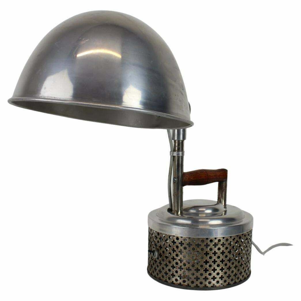 Rare Functionalist Table Lamp, Czechoslovakia, 1920's