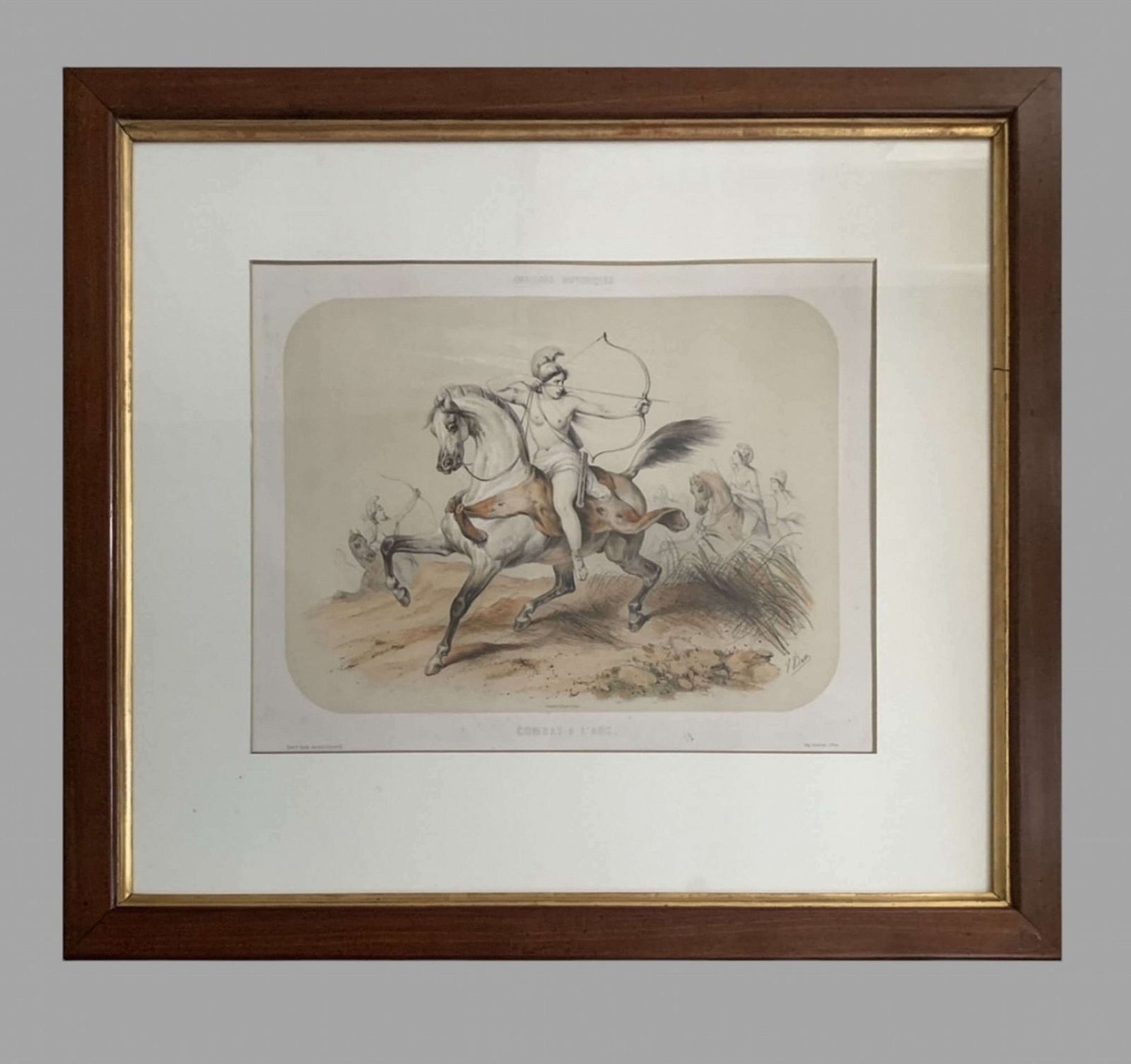 Victor Adam A Fabulous Set Of Six Lithographs 1851 'Amazones' photo for sale