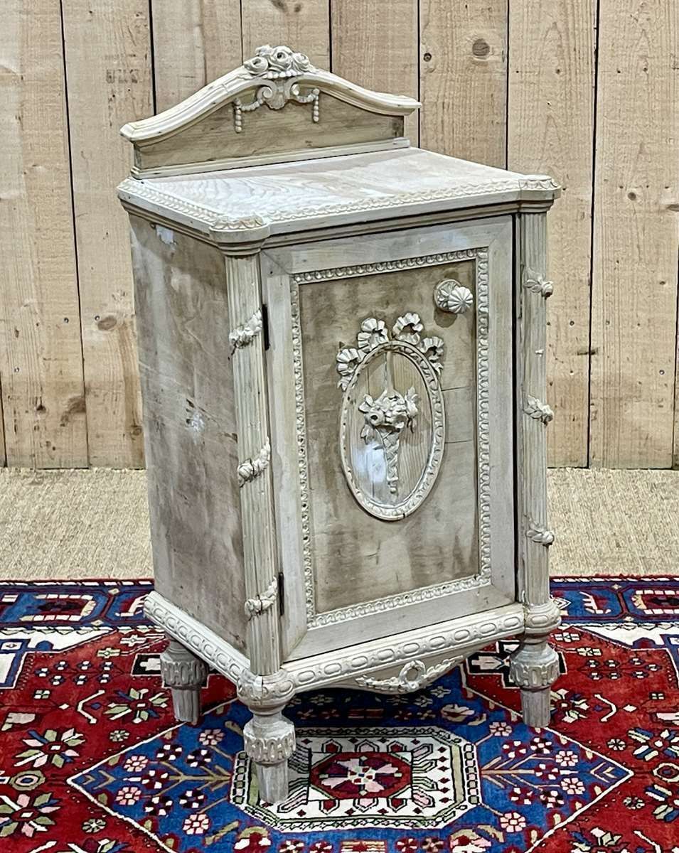 English Fir Bedside Table From The 1950s photo buy