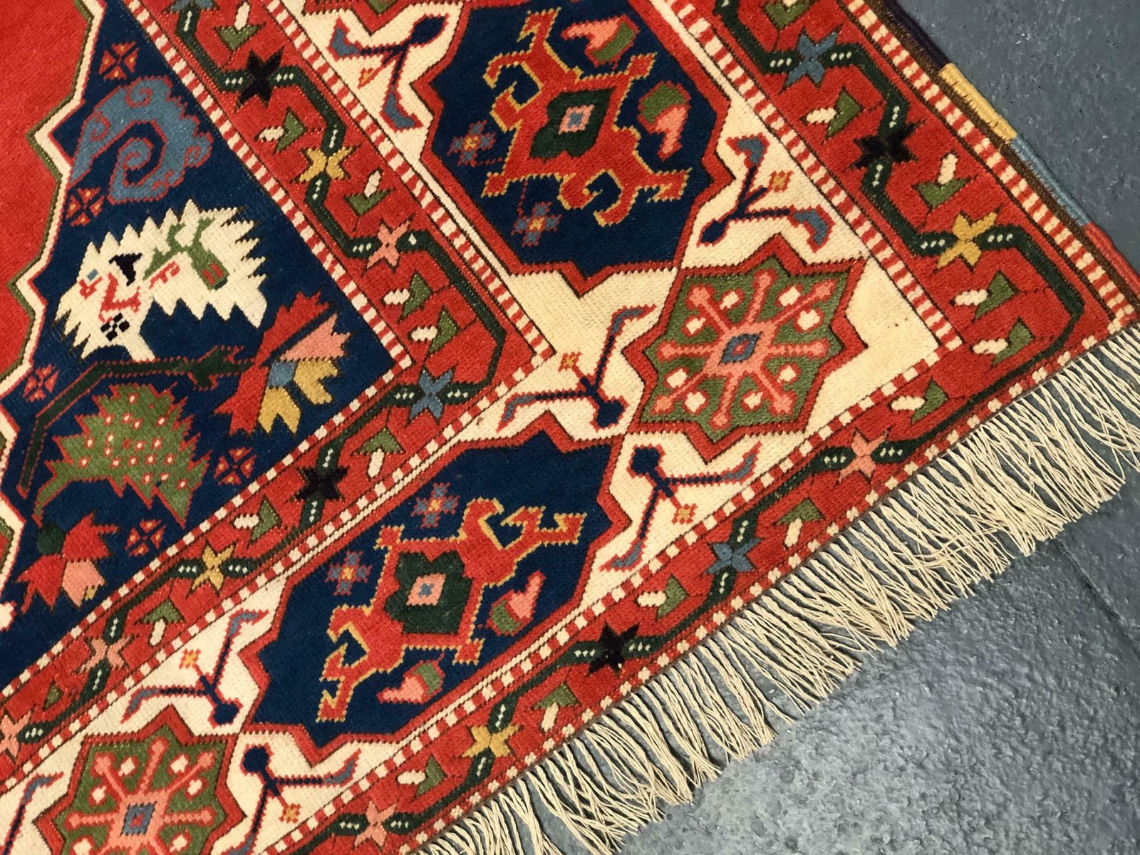 Antique Rugs Red Turkish Rug Handmade Carpet, Oriental Rug Living Room Rugs photo for sale