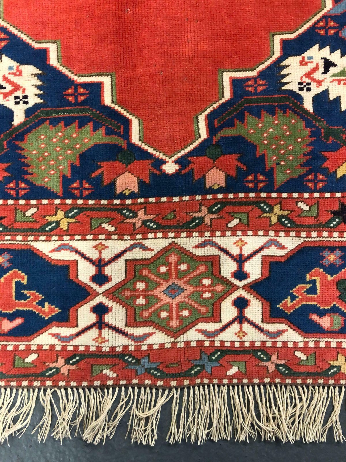 Antique Rugs Red Turkish Rug Handmade Carpet, Oriental Rug Living Room Rugs photo vintage