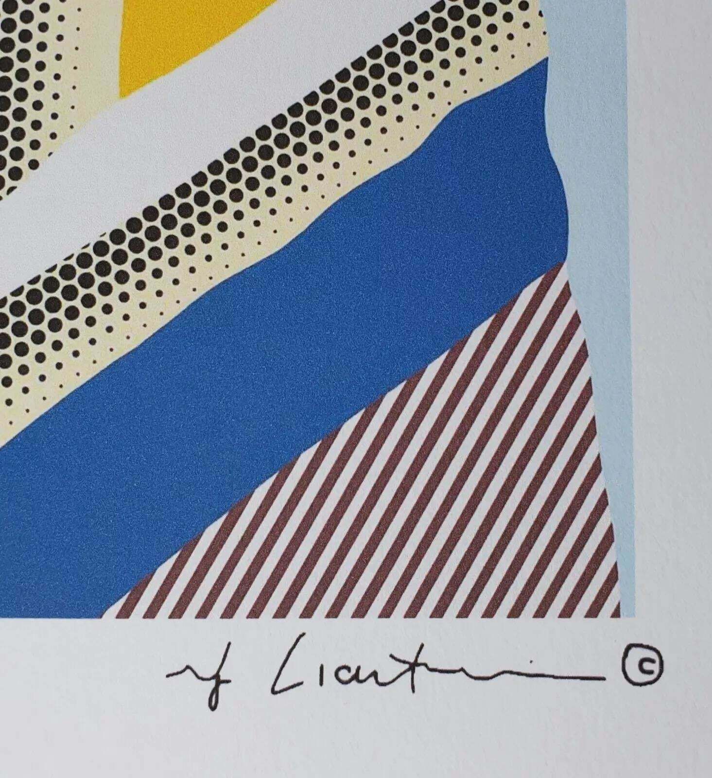 1980s Original Roy Lichtenstein "Reflections On The Prom Limited Edition Lithograph photo for sale