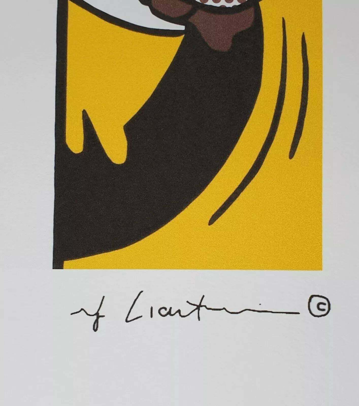 1980s Original Roy Lichtenstein "Two Paintings Dagwood," Limited Edition Lithograph photo Art